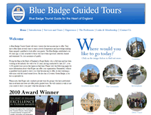 Tablet Screenshot of bluebadgetouristguide.co.uk